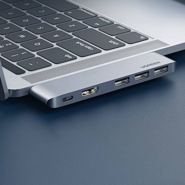 Ugreen 60559 laptop dock/port replicator USB 3.2 Gen 1 (3.1 Gen 1) Type-C Silver