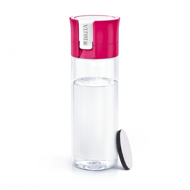 Filter Bottle Brita Fill&Go + 4 pc(s) filter cartridges (0,6l pink)