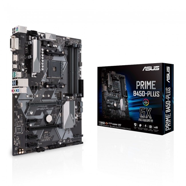 ASUS PRIME B450-PLUS AMD B450 Socket AM4 ATX ASUS PRIME B450-PLUS AMD B450 Socket AM4 ATX