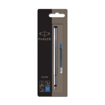 Parker Vector fountain pen Cartridge filling system Stainless steel 1 pc(s)
