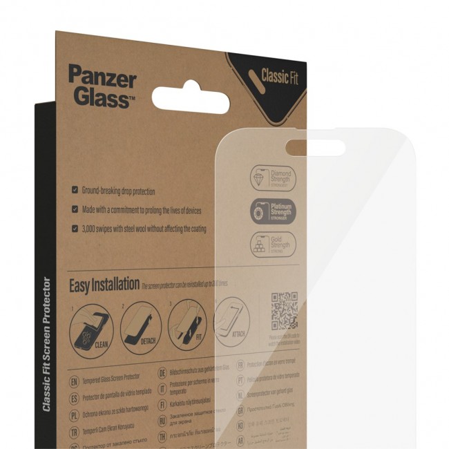 PanzerGlass Screen Protector iPhone 14 Pro | Classic Fit