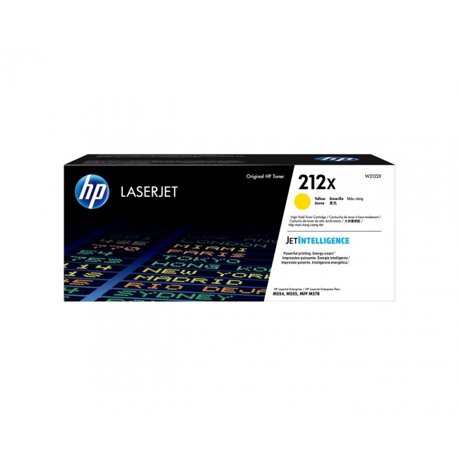 HP 212X High Yield Yellow Original LaserJet Toner Cartridge HP 212X High Yield Yellow Original LaserJet Toner Cartridge
