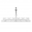 Maclean under-desk cable organizer, max. load 5kg, white, MC-105 W