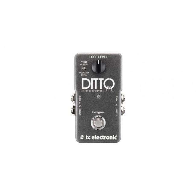 TC Electronic Ditto Stereo Looper Pedal Black TC Electronic Ditto Stereo Looper Pedal Black