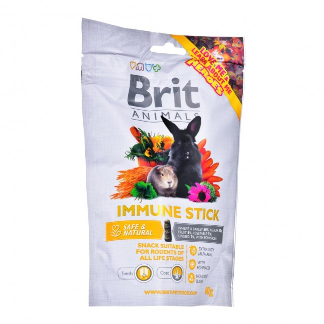 BRIT Animals Immune Stick For Rodents - 80 g rodent treat BRIT Animals Immune Stick For Rodents - 80 g rodent treat