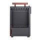 Jonsbo T6 PC Case, Mini-Tower, Mini-ITX, Tempered Glass, Wood, black