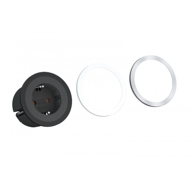 Bachmann 926.001 socket-outlet Type F Black