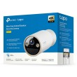 TP-Link Tapo Wire-Free Indoor/Outdoor Security Camera SPEC:4K UHD (3840x2160), H.265/H.264 Supported, 16x UHD Digital Zoom, 2.4/5 GHz Dual Band Wi-Fi, 10000mAh Rechargeable Lithium-ion Battery