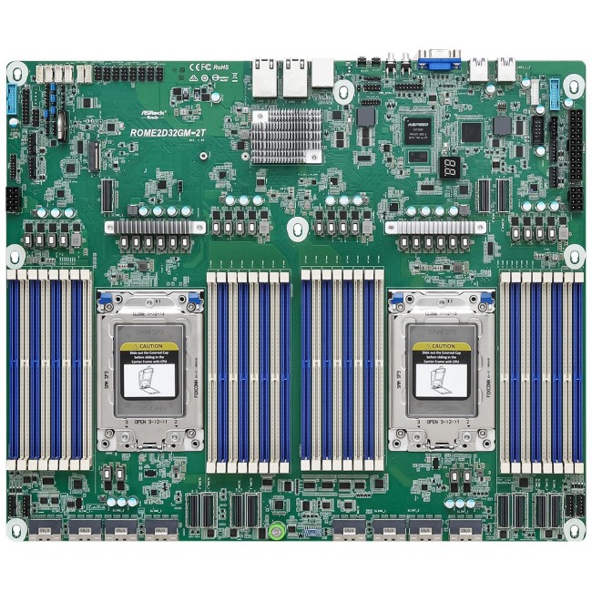 Asrock ROME2D32GM-2T motherboard AMD SoC Socket SP3 Asrock ROME2D32GM-2T motherboard AMD SoC Socket SP3