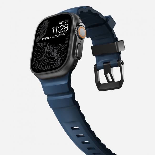 Nomad Rocky Point Band Black Leather, Titanium