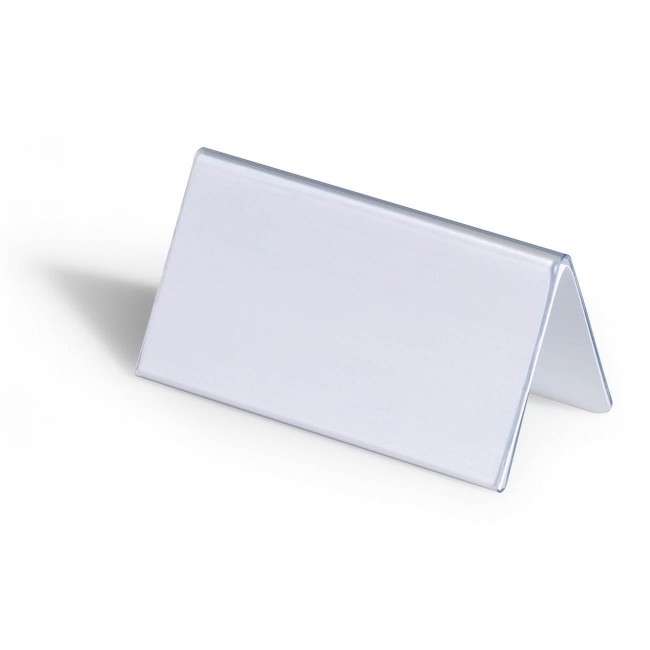 Durable 805119 non-metallic nameplate Transparent PVC