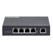 Intellinet 4-Port Gigabit Ultra PoE Extender, Adds up to 100 m (328 ft.) to PoE Range, 90 W PoE Power Budget, Four PSE Ports with up to 30 W Output, IEEE 802.3bt/at/af Compliant, Metal Housing