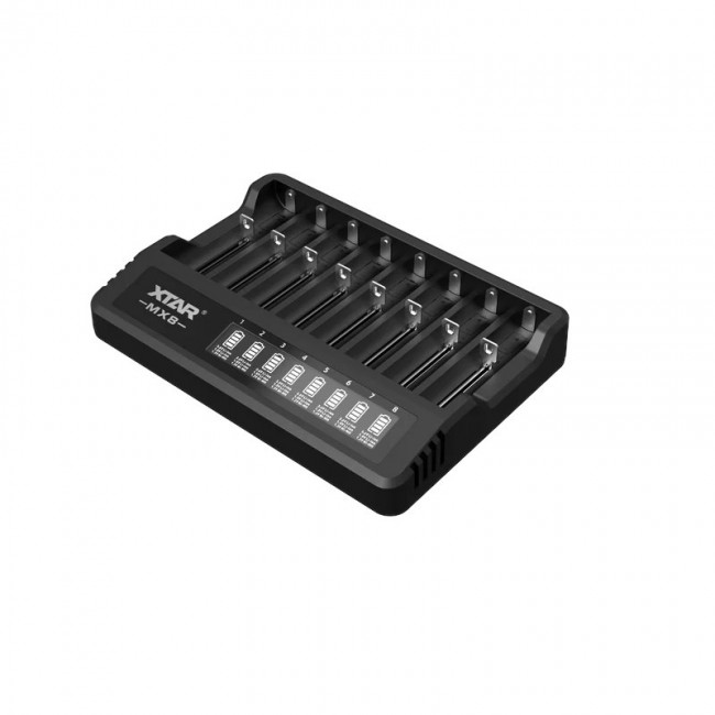 Battery charger Li-ion 3,6V / 3,7V / 1,5V and 1,2V Ni-MH XTAR MX8
