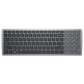 DELL KB740 keyboard RF Wireless + Bluetooth QWERTY English Grey, Black