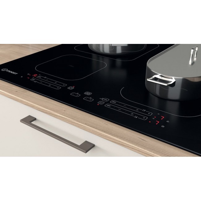 Indesit IB 65B60 NE Black Built-in 59 cm Zone induction hob 4 zone(s)