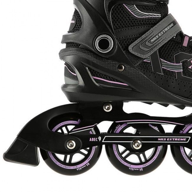 INLINE SKATES NILS EXTREME NA9157 BLACK/PURPLE SIZE. 44 INLINE SKATES NILS EXTREME NA9157 BLACK/PURPLE SIZE. 44