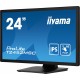 iiyama ProLite 23.8 PCAP 10pt touchscreen monitor featuring IPS panel technology, Edge-to-Edge glass design and anti fingerprint coating