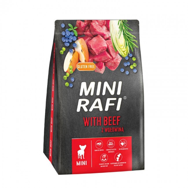 RAFI Mini with beef - dry dog food - 3kg RAFI Mini with beef - dry dog food - 3kg