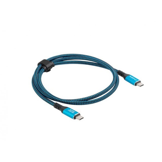 Lanberg CA-CMCM-44CU-0005-BK USB cable USB4 Gen 2x2 0.5 m USB C Black, Blue