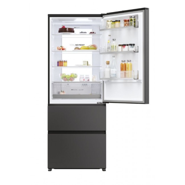 Haier 3D 70 Serie 5 HTR5719ENPT Freestanding 528 L Black