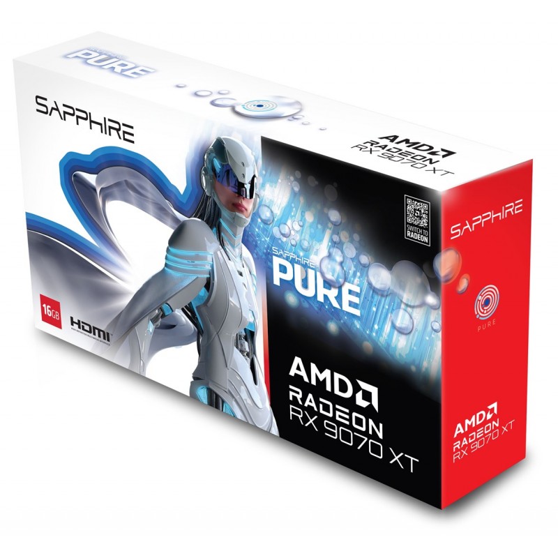 Sapphire PURE Radeon RX 9070 XT AMD 16 GB GDDR6