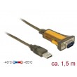 DeLOCK 65840 serial cable Black, Yellow 1.5 m USB Type-A DB-9
