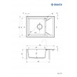 1-bowl granite sink with drainer