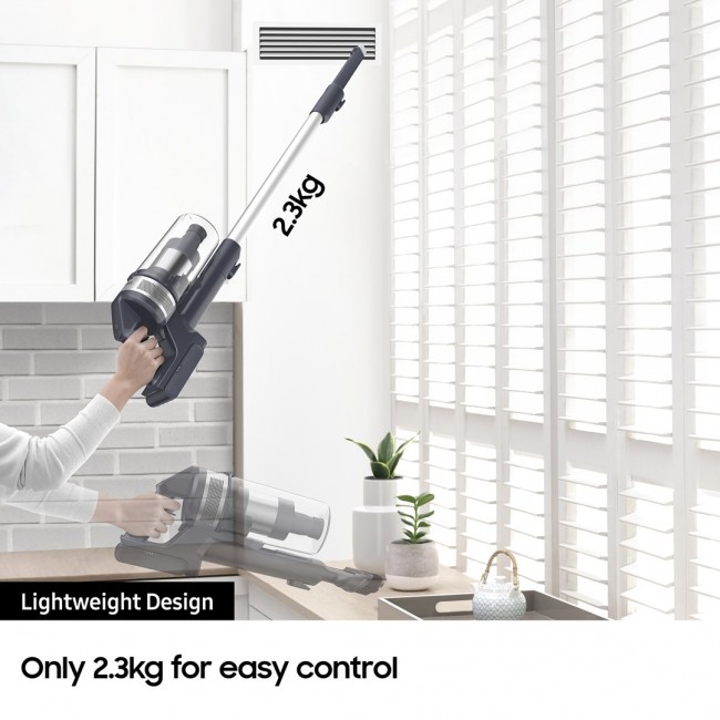 Samsung VS15A60AGR5 stick vacuum/electric broom 2-in-1 stick vacuum Battery Dry HEPA Bagless 150 W Silver