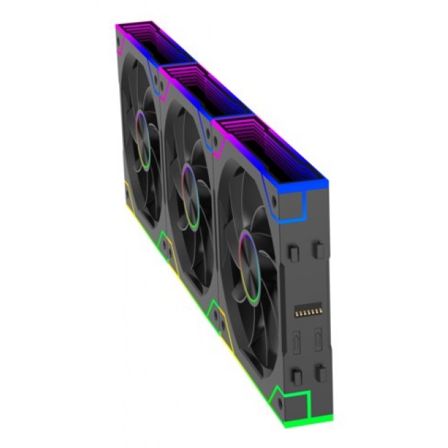 Xilence Gaming Series XPF360R.ARGB Computer case Fan 12 cm Black 3 pc(s)