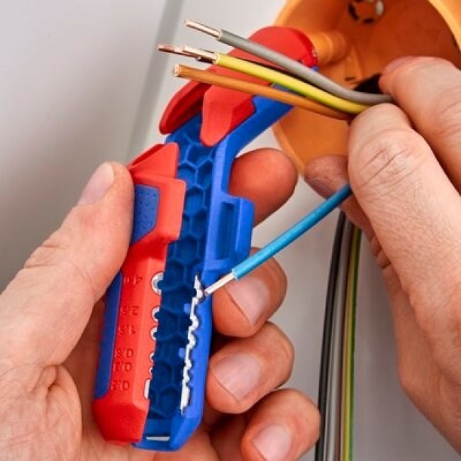 Knipex 16 95 03 SB cable stripper Blue, Red