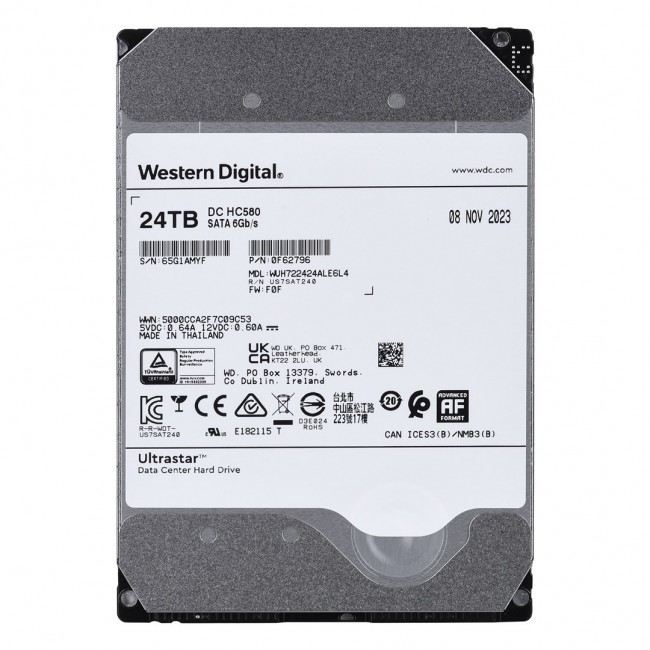 Western Digital Ultrastar DC HC580 3.5 Western Digital Ultrastar DC HC580 3.5