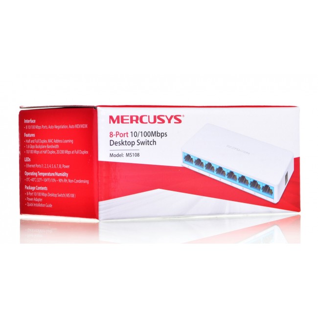 Mercusys 8-Port 10/100Mbps Desktop Switch