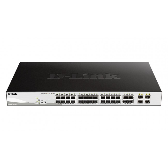 D-Link DGS-1210-24P Managed L2 Gigabit Ethernet (10/100/1000) Power over Ethernet (PoE) Black