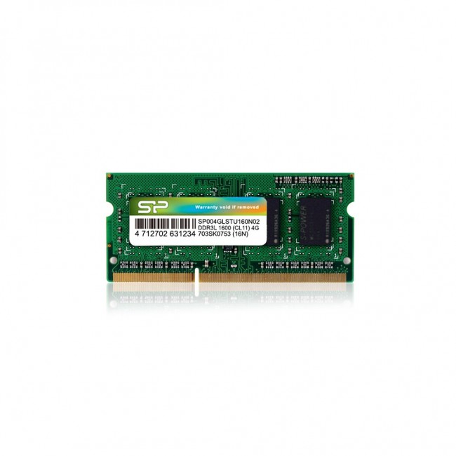 Silicon Power SP004GLSTU160N02 memory module 4 GB 1 x 4 GB DDR3L 1600 MHz