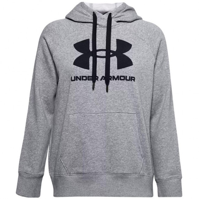 Women's Under Armour Rival Fleece Logo Hoodie grey 1356318 035 Women's Under Armour Rival Fleece Logo Hoodie grey 1356318 035