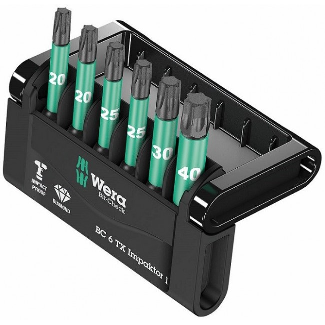 Wera Bit-Check screwdriver bit 6 pc(s) Wera Bit-Check screwdriver bit 6 pc(s)