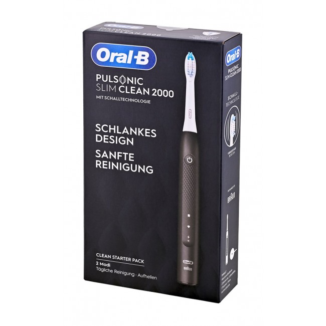 Oral-B Pulsonic Slim Clean 2000 Sonic toothbrush Black Oral-B Pulsonic Slim Clean 2000 Sonic toothbrush Black