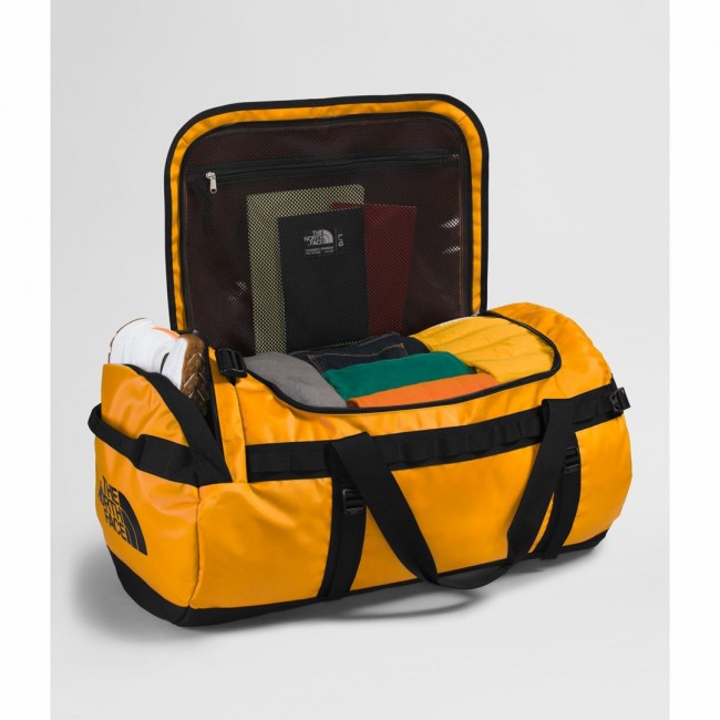 The North Face Base Camp Duffel L duffel bag 95 L Polyester Black, Yellow The North Face Base Camp Duffel L duffel bag 95 L Polyester Black, Yellow