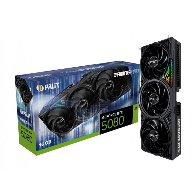 Palit GeForce RTX 5080 GamingPro NVIDIA 16 GB GDDR7 Palit GeForce RTX 5080 GamingPro NVIDIA 16 GB GDDR7