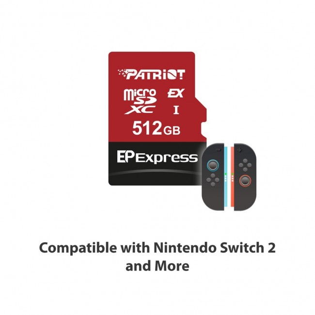 Patriot Memory EP Express memory card 512GB MicroSDXC 800/600 MB/s (PEF512GEPEXMCX)