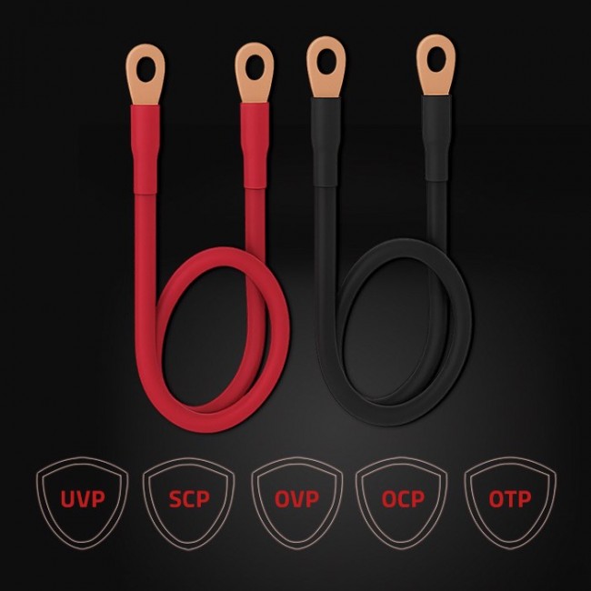 Qoltec Intelligent Professional Monolith Battery Charger for LiFePO4 AGM GEL SLA batteries | 50A | 12V