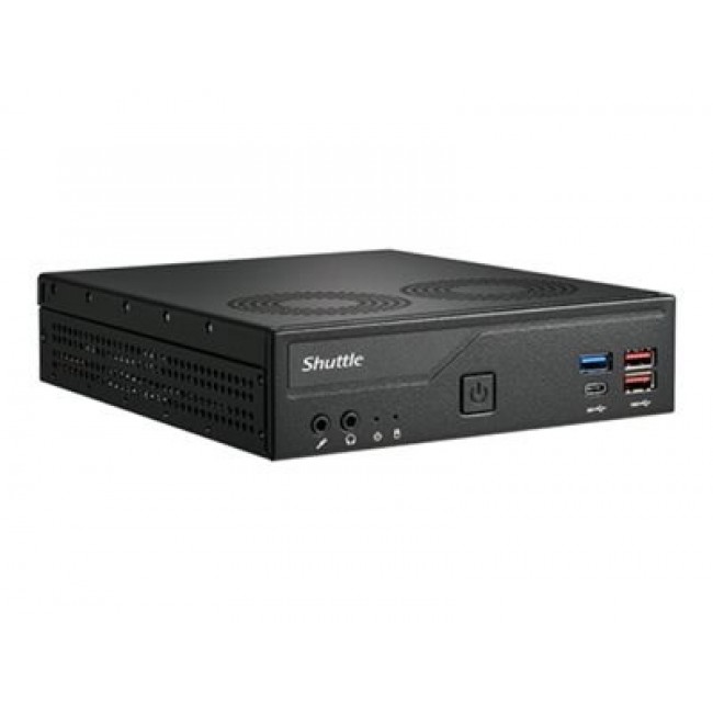 Shuttle Slim PC DH770 , S1700, 2x HDMI, 2x DP , 2x 2.5G LAN, 2x COM, 8x USB, 1x 2.5