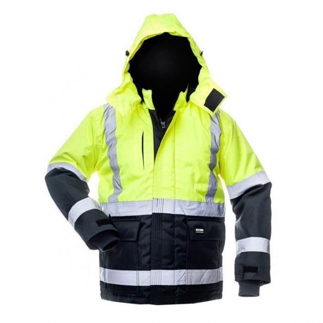 JACKET CANVAS HI-VIS WJ-8946 YEL/BLU M