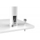 Manhattan Desktop Kiosk Stand (Anti theft) for Tablet and iPad, Universal, 360 Rotation, Tilt +20 to -110 , White, Lockable, Countertop Holder for 7.9