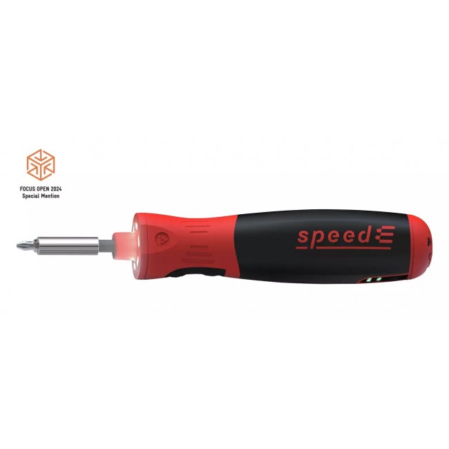Speede PocketDrive electric screwdriver with bit cassette and bag
