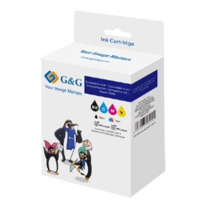 G&G NP-R2-0604XLBKCMY-R ink cartridge 1 pc(s) Compatible Black, Cyan, Magenta, Yellow
