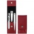 Zwilling Classic Inox Travel Set - Leather Case, 3 Pieces - Red