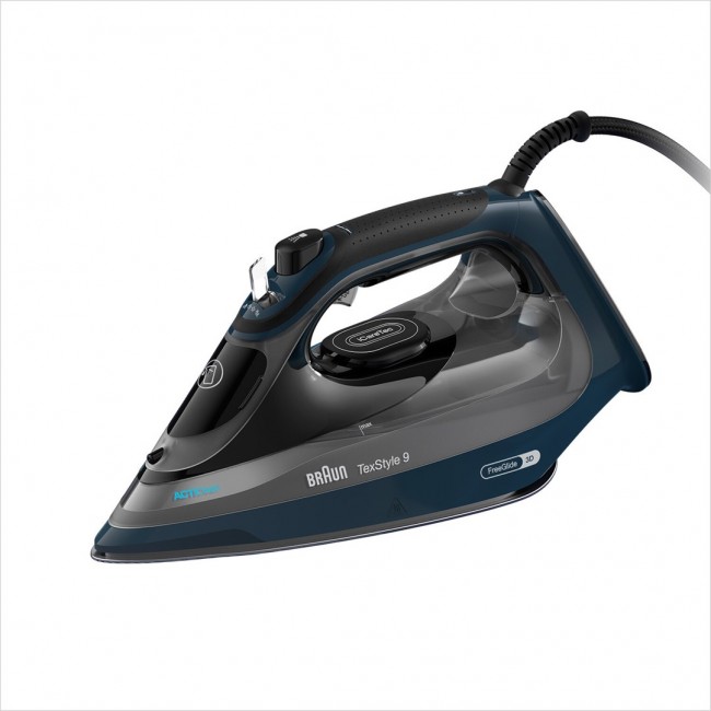 Braun TexStyle 9 0127409002 iron Steam iron EloxalPlus soleplate 3200 W Dark Blue