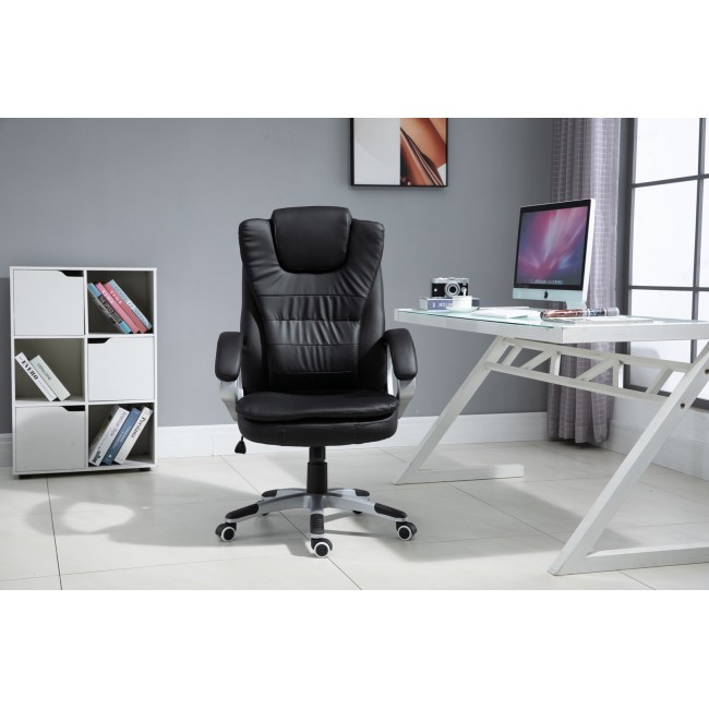 Office chair with massage, heated ACTIVEJET YK7304 black Office chair with massage, heated ACTIVEJET YK7304 black