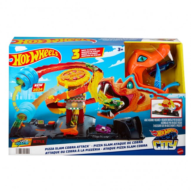 Hot Wheels City Cool Pizza - Attack of the Cobra HTN81 MATTEL Hot Wheels City Cool Pizza - Attack of the Cobra HTN81 MATTEL